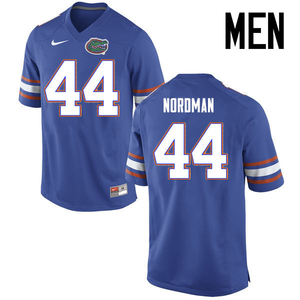 Men Florida Gators #44 Tucker Nordman College Football Jerseys Sale-Blue